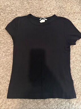 Classic Black Short-Sleeve Women's Tee Medium